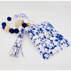 Cape May Coastal Bead Bracelet Wallet Tassel Keychain